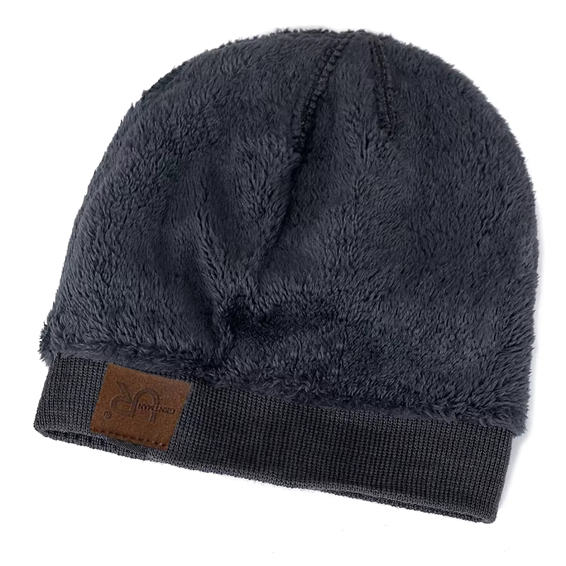 Winter Beanie | Unisex Warm Fur Lined Knitted Hat for Outdoor Sports & Casual Wear | Steven & Levon
