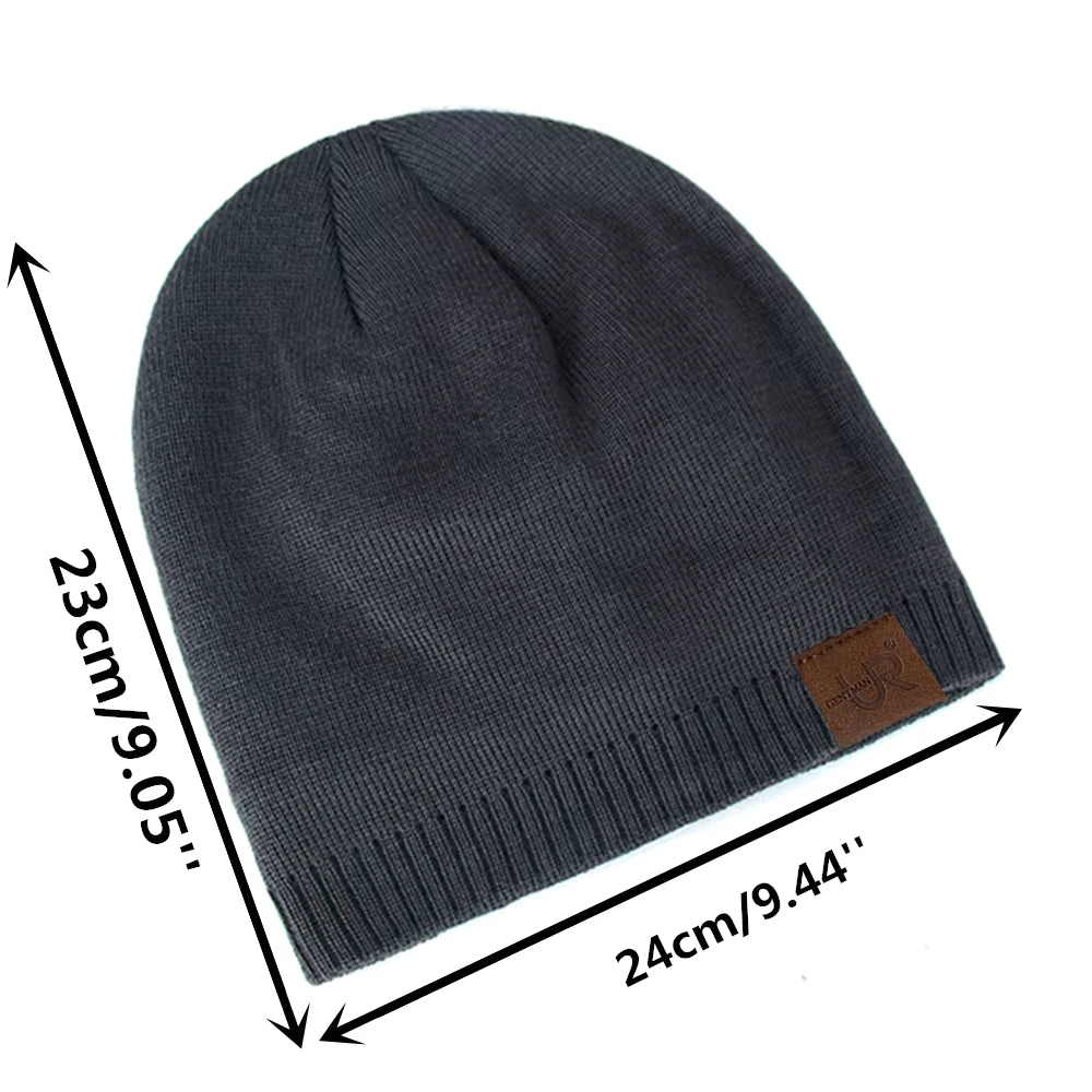 Winter Beanie | Unisex Warm Fur Lined Knitted Hat for Outdoor Sports & Casual Wear | Steven & Levon
