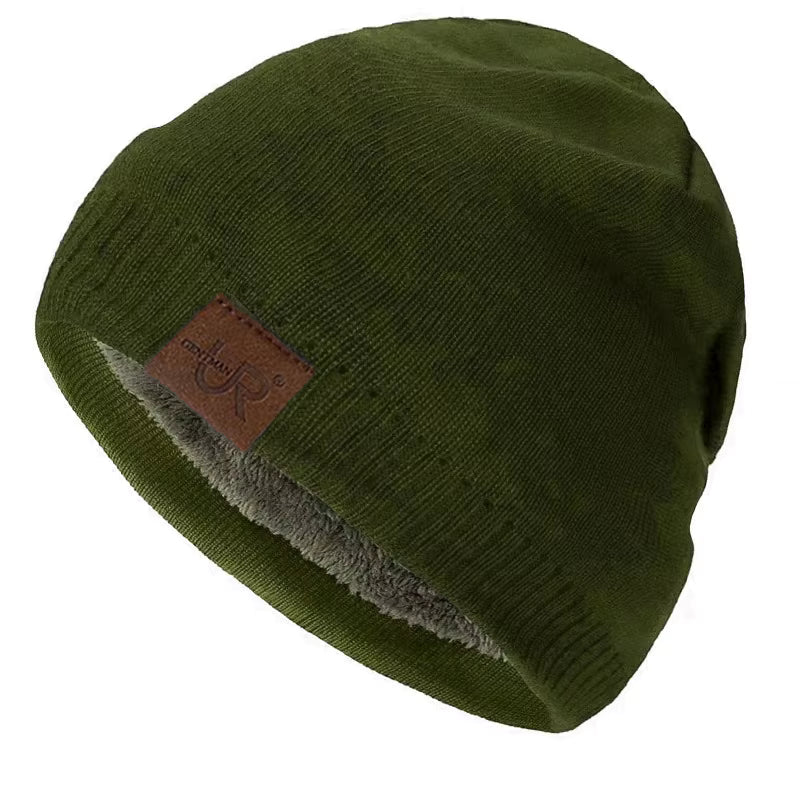 Winter Beanie | Unisex Warm Fur Lined Knitted Hat for Outdoor Sports & Casual Wear | Steven & Levon
