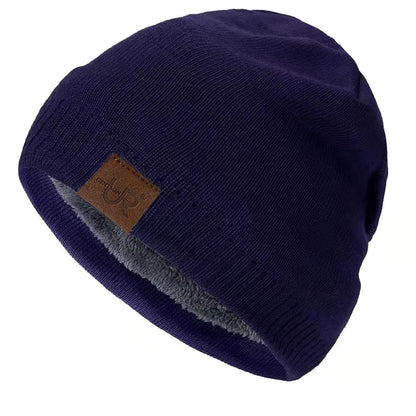 Winter Beanie | Unisex Warm Fur Lined Knitted Hat for Outdoor Sports & Casual Wear | Steven & Levon
