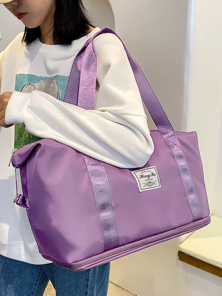 Women's Travel Duffle Bag | Waterproof Nylon | Large Capacity Gym Bag | Steven & Levon