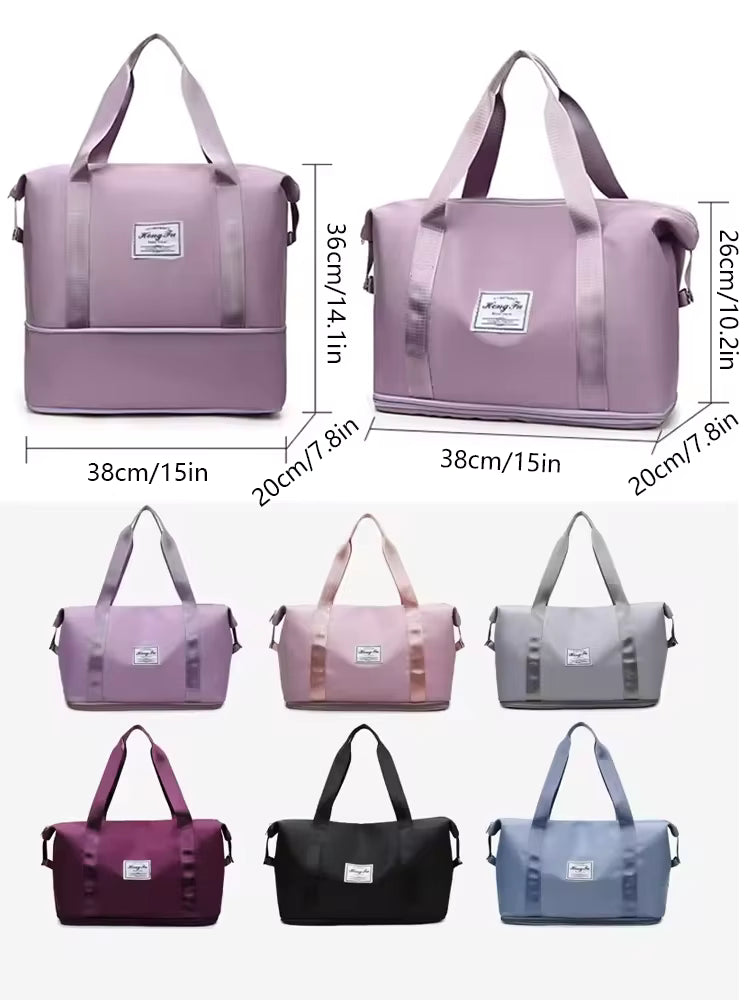 Women's Travel Duffle Bag | Waterproof Nylon | Large Capacity Gym Bag | Steven & Levon