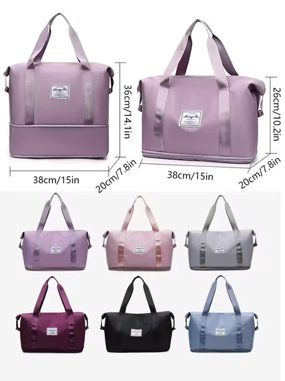 Women's Travel Duffle Bag | Waterproof Nylon | Large Capacity Gym Bag | Steven & Levon