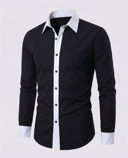 Men's Two-Tone Shirt | Men | Slim Fit | Casual Button-Up | Steven & Levon