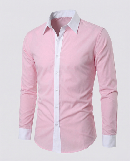 Men's Two-Tone Shirt | Men | Slim Fit | Casual Button-Up | Steven & Levon