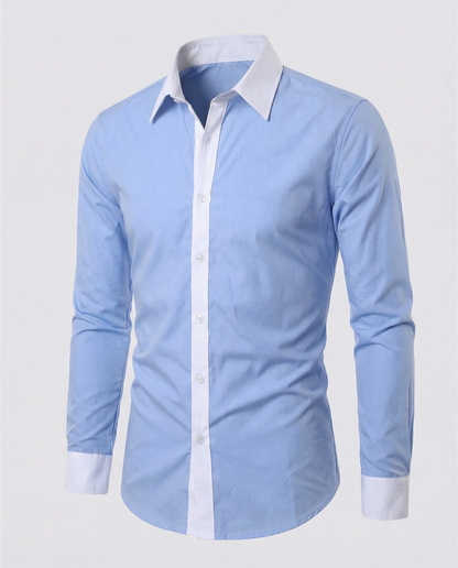 Men's Two-Tone Shirt | Men | Slim Fit | Casual Button-Up | Steven & Levon
