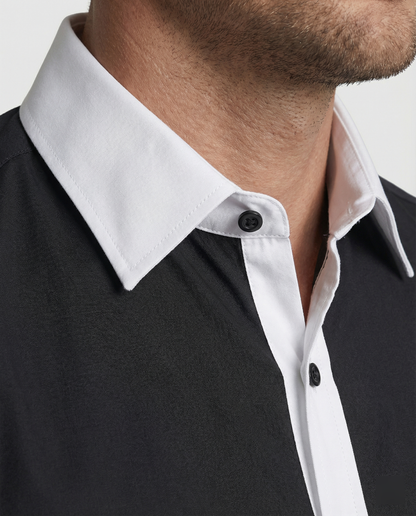 Men's Two-Tone Shirt | Men | Slim Fit | Casual Button-Up | Steven & Levon