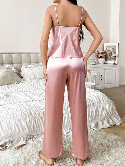 V-Neck Pajama Set | Women's Soft Breathable 2-Piece | Relaxed Fit Loungewear | Steven & Levon