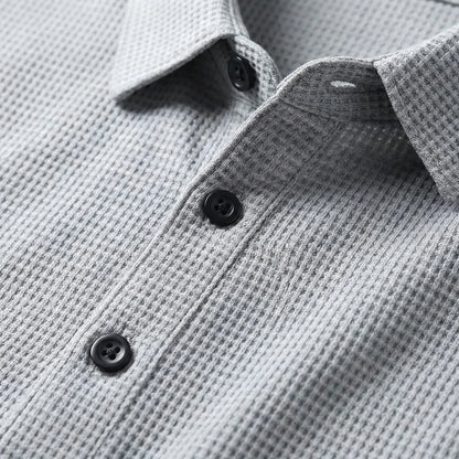 Veltoro - Long Sleeve Collared Polo Top  Smart Casual Dressing