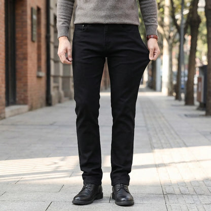 Veltrix - Slim Fit Black Stretch Jeans  Everyday Casual Wear