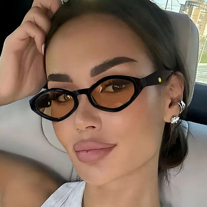 Vintage Cat Eye Sunglasses | Women | UV400 Designer Eyewear | Slim Retro Frame | Fashion Statement Shades | Steven & Levon