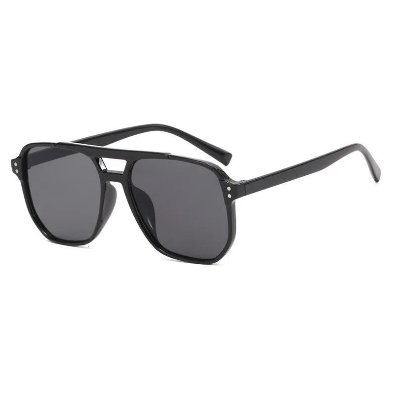 Double Bridge Aviator Sunglasses | Unisex | UV400 Oversized Eyewear | Lightweight Pilot Frame | Fashion Sun Shades | Steven & Levon