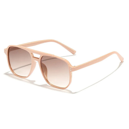 Double Bridge Aviator Sunglasses | Unisex | UV400 Oversized Eyewear | Lightweight Pilot Frame | Fashion Sun Shades | Steven & Levon