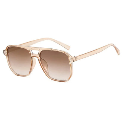 Double Bridge Aviator Sunglasses | Unisex | UV400 Oversized Eyewear | Lightweight Pilot Frame | Fashion Sun Shades | Steven & Levon