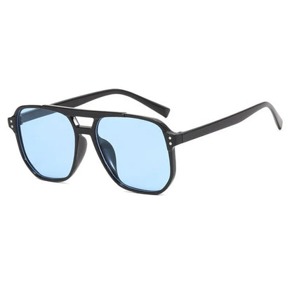 Double Bridge Aviator Sunglasses | Unisex | UV400 Oversized Eyewear | Lightweight Pilot Frame | Fashion Sun Shades | Steven & Levon