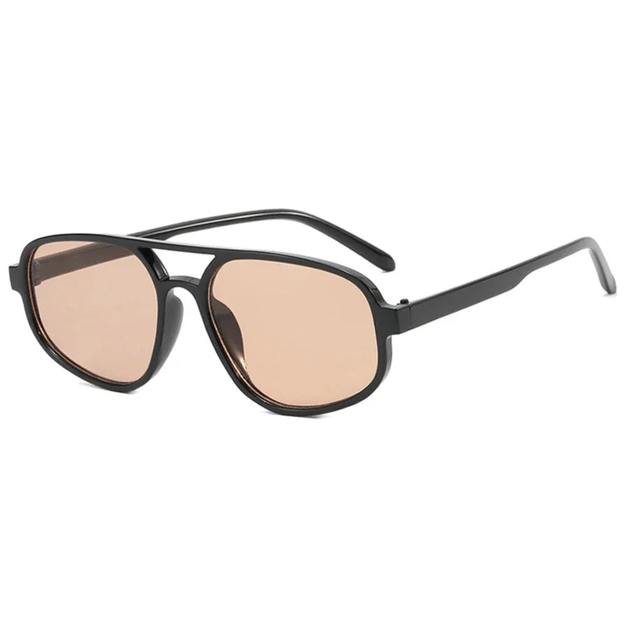 Vintage Polygon Sunglasses | Square Sunglasses | Unisex | UV400 Fashion Eyewear | Lightweight Luxury Shades | Steven & Levon