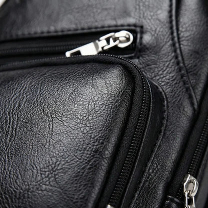Vyrkko - Solid Colour Men's Crossbody Chest Bag  Daily Commuting Carry