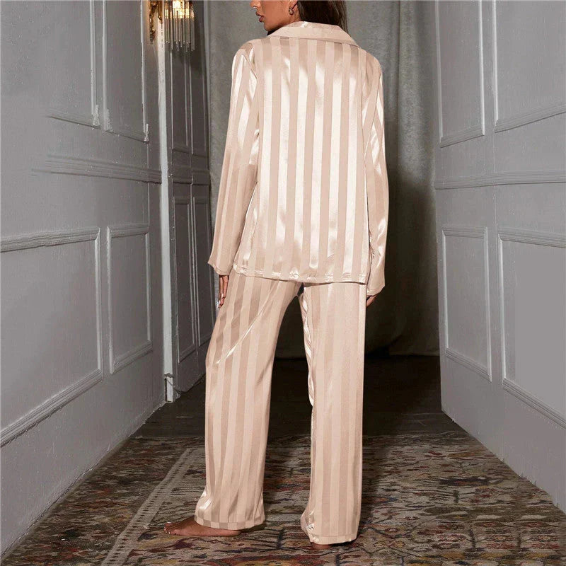 Emilia Women's Silky Pyjama Set | Soft Sleepwear | Steven & Levon