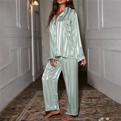 Emilia Women's Silky Pyjama Set | Soft Sleepwear | Steven & Levon