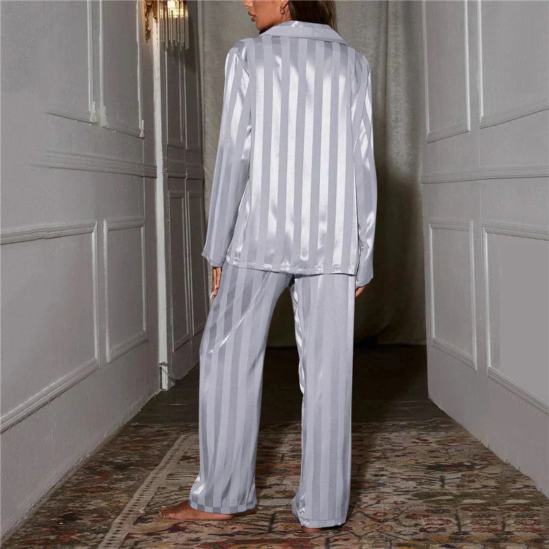 Emilia Women's Silky Pyjama Set | Soft Sleepwear | Steven & Levon