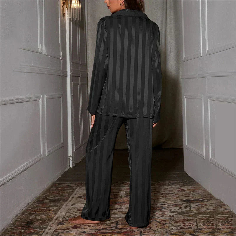 Emilia Women's Silky Pyjama Set | Soft Sleepwear | Steven & Levon