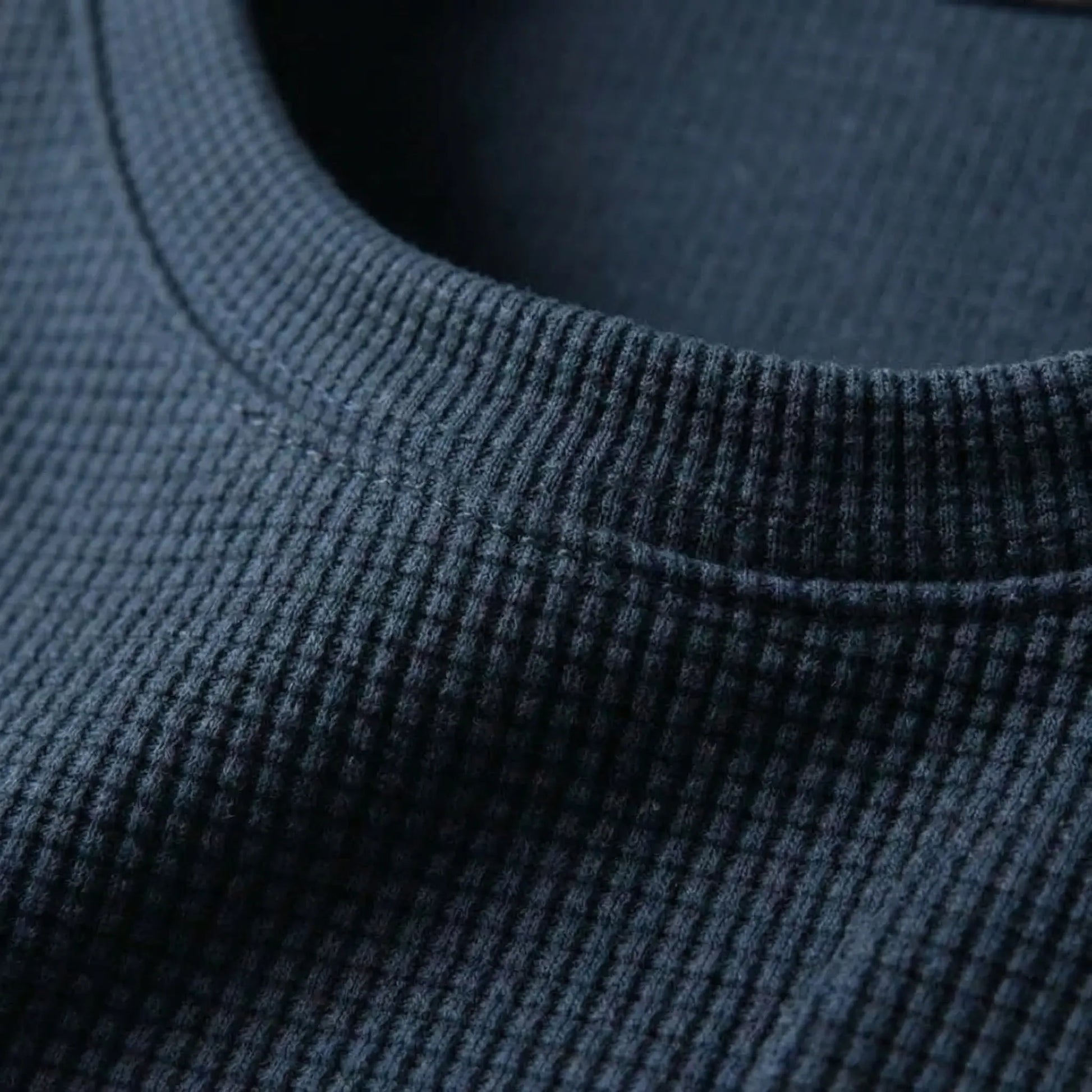 Wafflux - Short Sleeve Waffle Texture Polo Top  Casual Everyday Wear