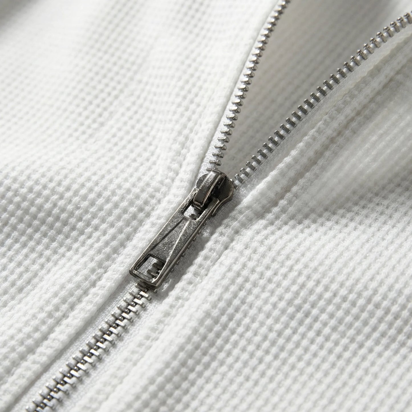 Waffrex - Waffle-Textured Zip-Up Jacket And Trouser Set  Casual Everyday Wear