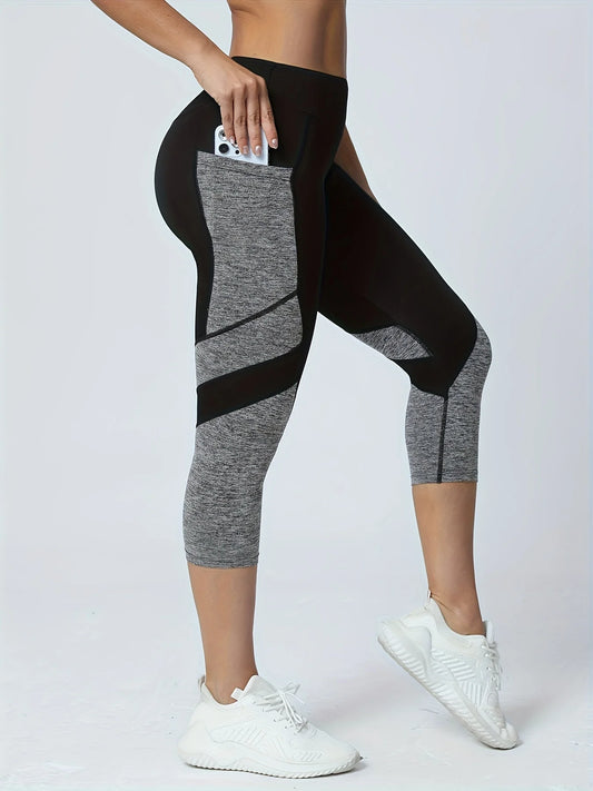 Wanda Yoga Pants | High Waisted Leggings |  Tummy Control | Patchwork Design | Steven & Levon