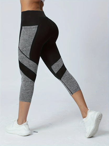 Wanda Yoga Pants | High Waisted Leggings |  Tummy Control | Patchwork Design | Steven & Levon