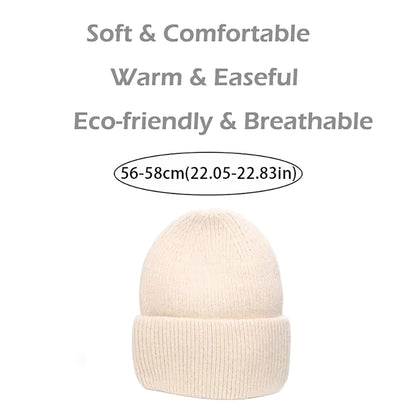 Beanie Hat | Women's Plush Thermal Knit Fleece Lined Warm Winter Cap | Steven & Levon