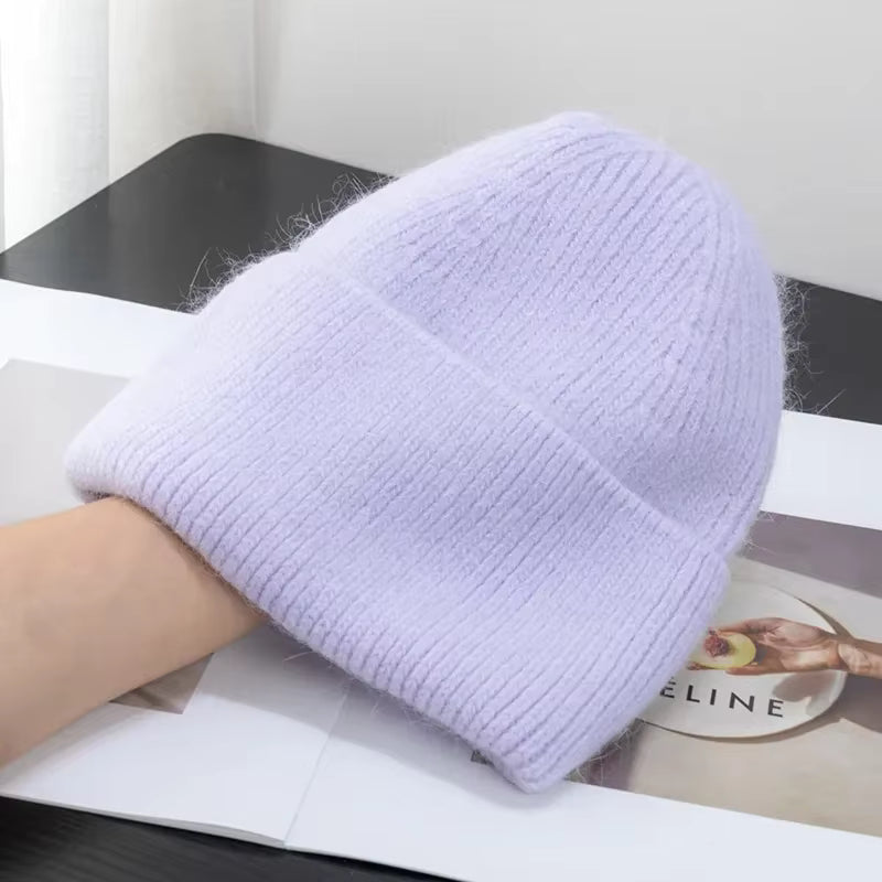 Beanie Hat | Women's Plush Thermal Knit Fleece Lined Warm Winter Cap | Steven & Levon