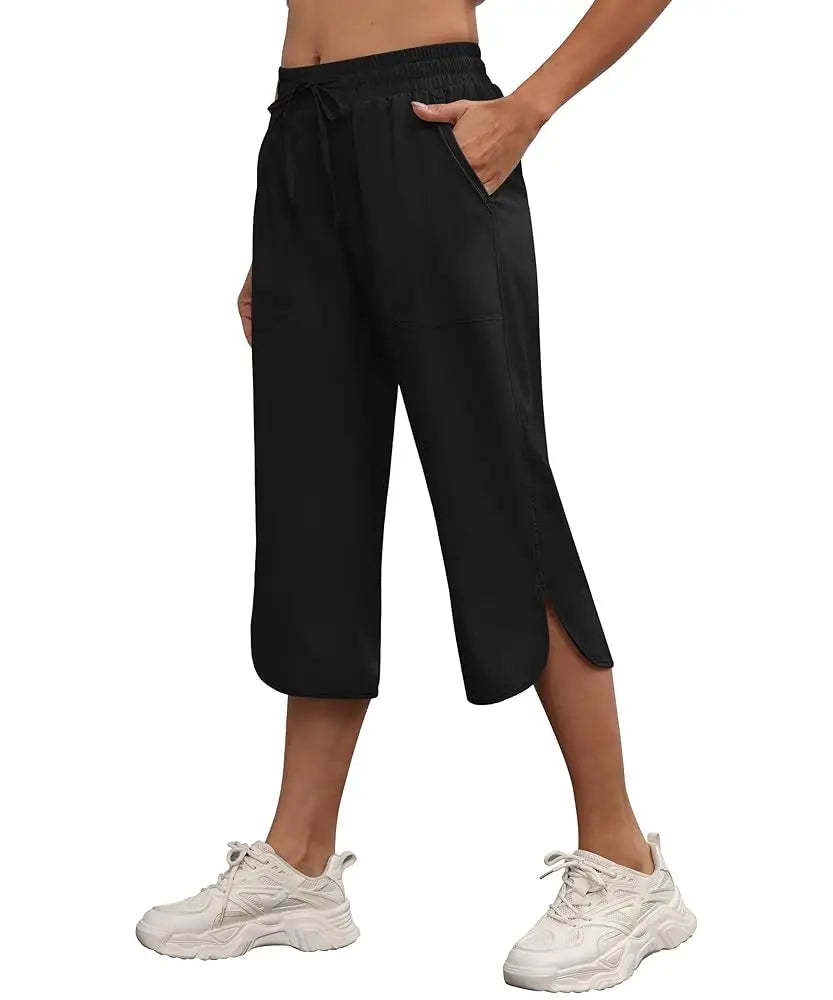Willa Cargo Capri Pants | Woman | Wide Leg | Lightweight Breathable Fabric | Steven & Levon