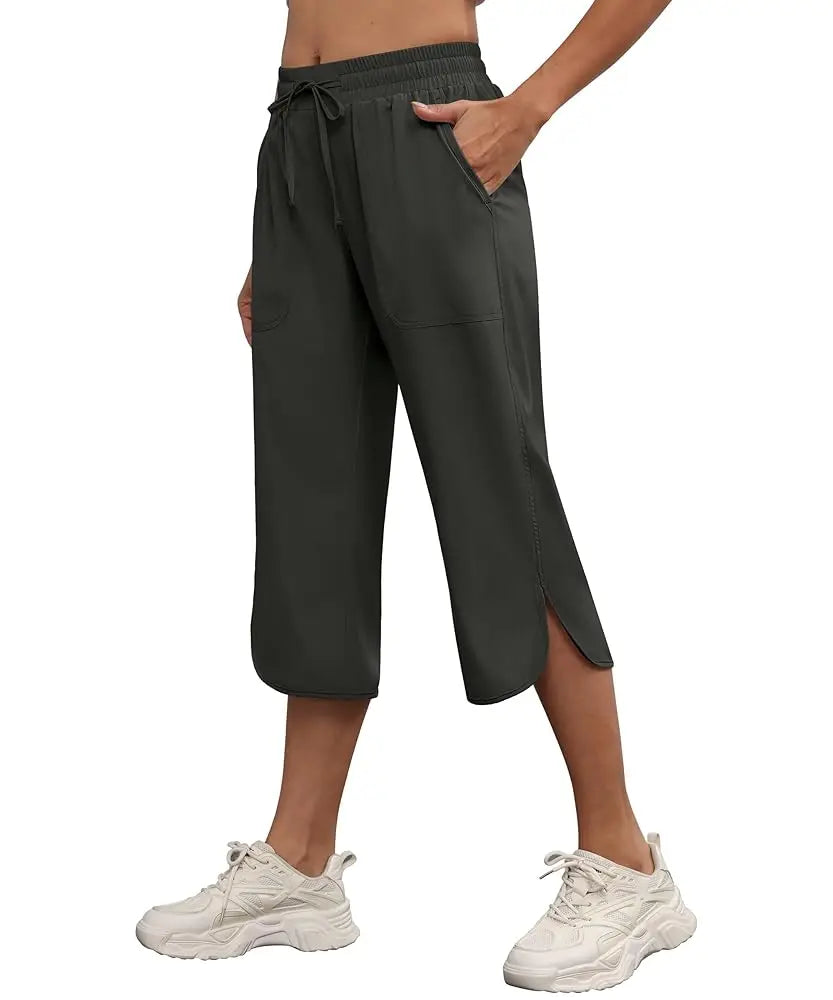 Willa Cargo Capri Pants | Woman | Wide Leg | Lightweight Breathable Fabric | Steven & Levon