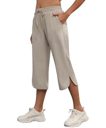 Willa Cargo Capri Pants | Woman | Wide Leg | Lightweight Breathable Fabric | Steven & Levon