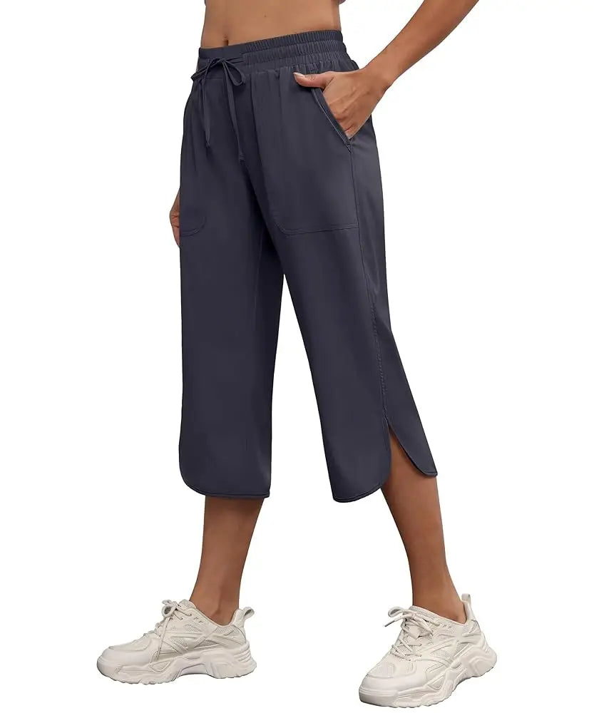 Willa Cargo Capri Pants | Woman | Wide Leg | Lightweight Breathable Fabric | Steven & Levon