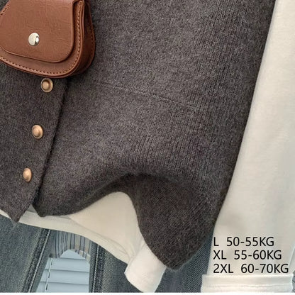 Women's Soft Knitted Vest | Deep V-Neck Button Sleeveless Casual Top | Steven & Levon