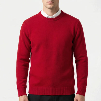 Wollvex - Oversized Crew Neck Knit Pullover  Everyday Casual Layering