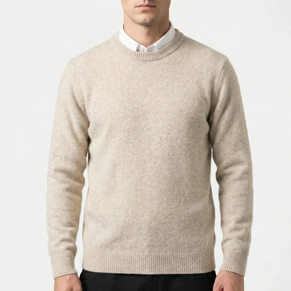 Wollvex - Oversized Crew Neck Knit Pullover  Everyday Casual Layering