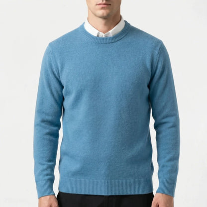 Wollvex - Oversized Crew Neck Knit Pullover  Everyday Casual Layering