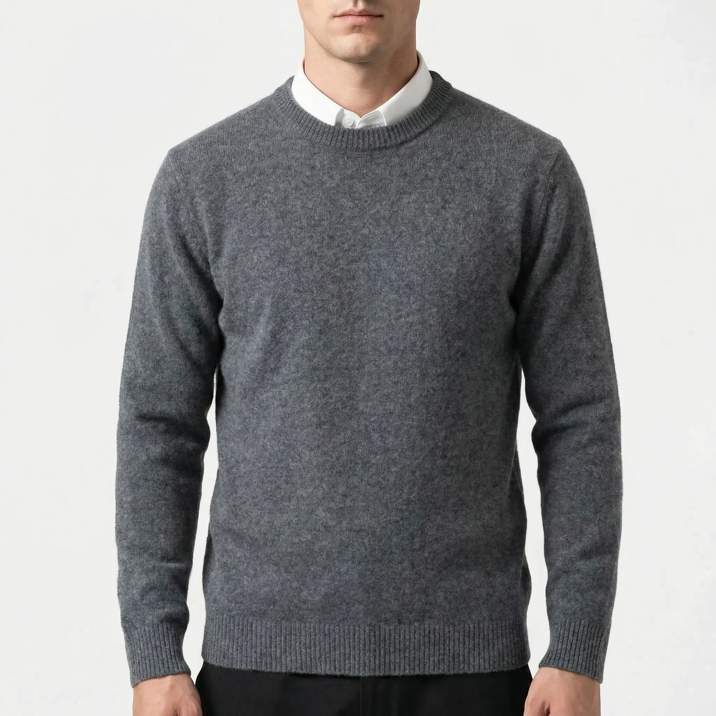 Wollvex - Oversized Crew Neck Knit Pullover  Everyday Casual Layering