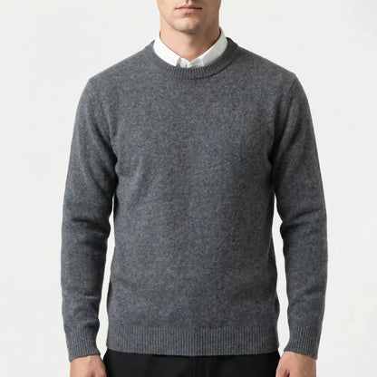 Wollvex - Oversized Crew Neck Knit Pullover  Everyday Casual Layering