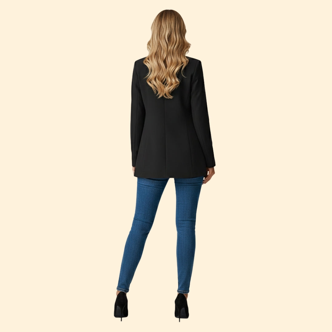 Women's Classic Flow Blazer | Relaxed Tailored Fit | Smart Casual Jacket | Steven & Levon