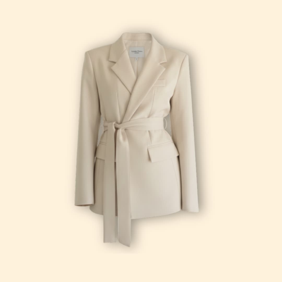 Women's Belted Blazer | Waist Belt | Tailored Smart Casual Jacket | Steven & Levon