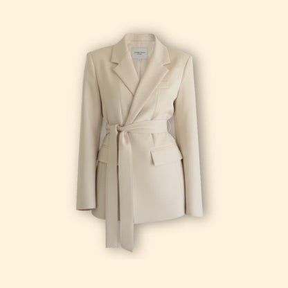 Women's Belted Blazer | Waist Belt | Tailored Smart Casual Jacket | Steven & Levon