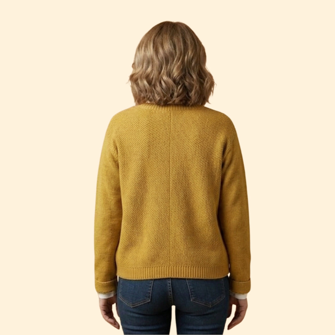 Women's Button Knit Cardigan | Soft Long Sleeve Layering Sweater | Steven & Levon