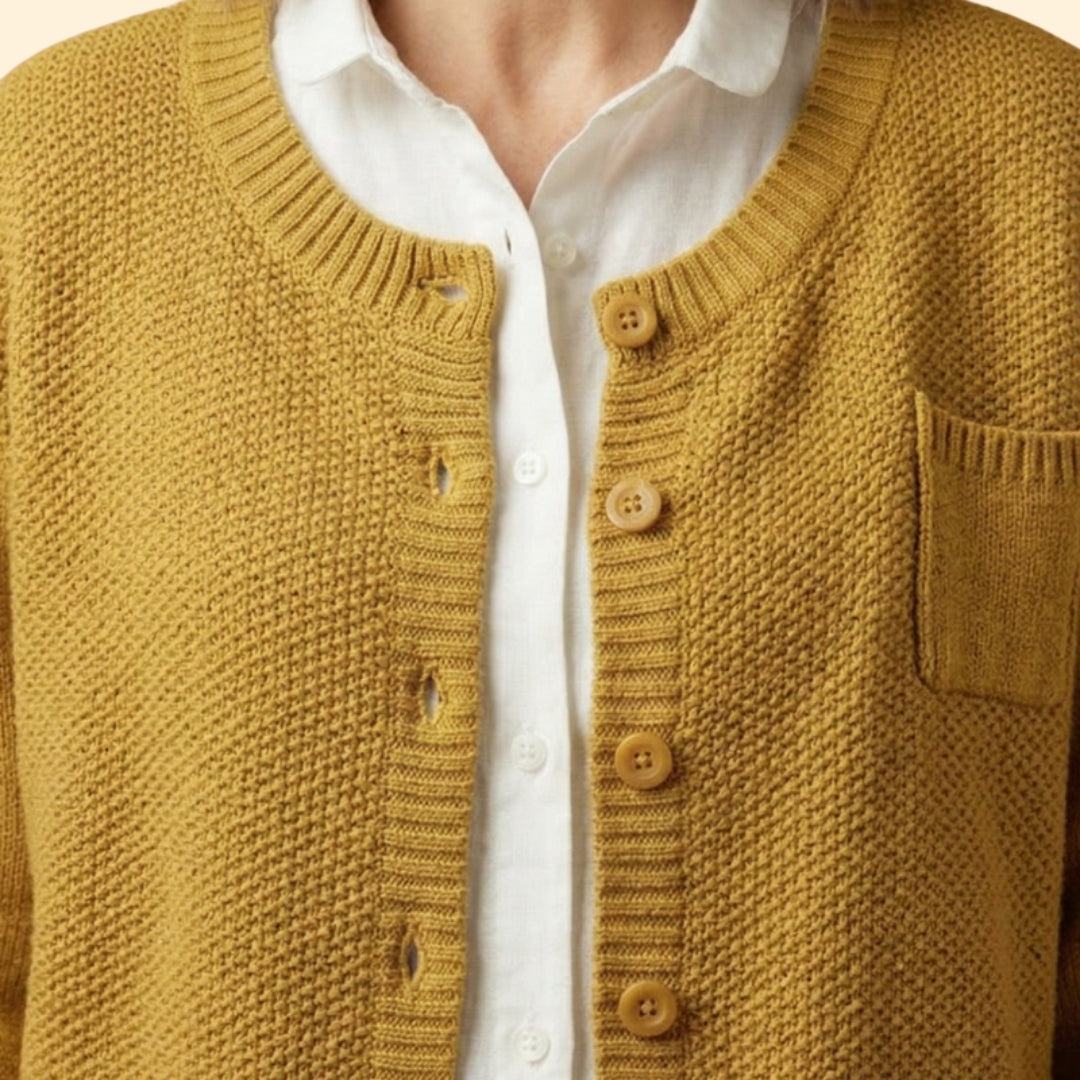 Women's Button Knit Cardigan | Soft Long Sleeve Layering Sweater | Steven & Levon