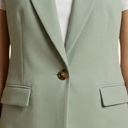 Women's Sleeveless Blazer | Chic Tailored Vest | Smart Casual Layering | Steven & Levon