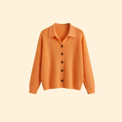 Women's Collared Knit Cardigan | Soft Button-Up Casual Sweater | Steven & Levon