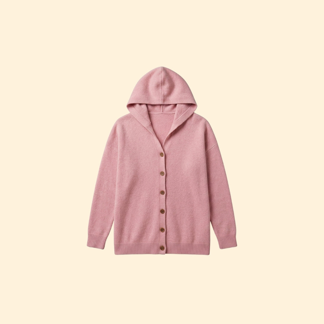 Hooded Button Cardigan | Women | Soft Knit | Button Front | Casual Layering Style | Steven & Levon