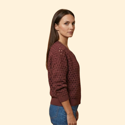 Women's Knit Zip Cardigan | Soft Long Sleeve Casual Sweater | Steven & Levon